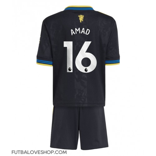 Dres Manchester United Amad Diallo #16 Tretina pre deti 2025-26 Krátky Rukáv (+ trenírky)